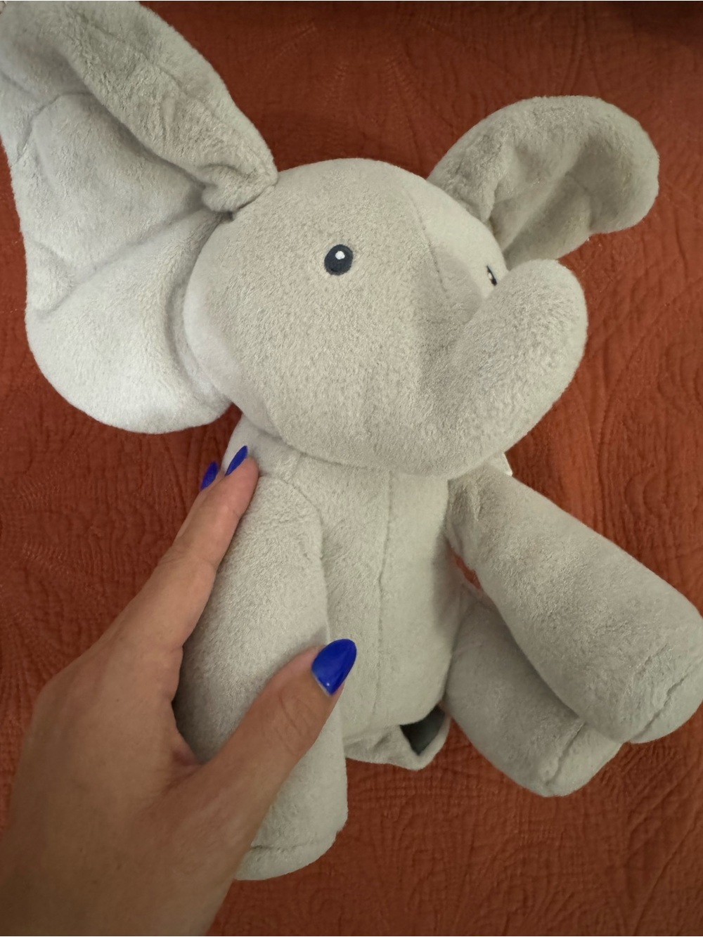 Baby Gund Light Gray Elephant Plush Toy NWT